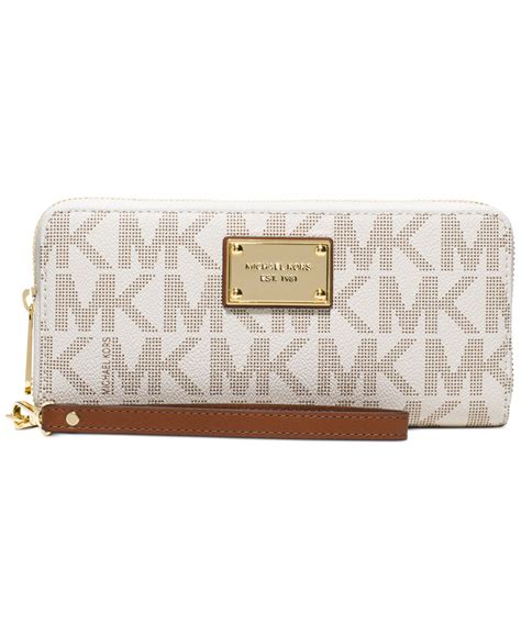 michael kors wallet white and gold|michael kors white wallet small.